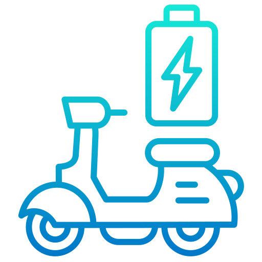 elektrische scooter Generic gradient outline icoon