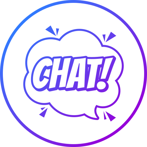 chatballon Generic gradient outline icoon