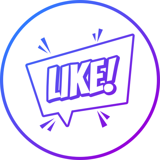 Like bubble Generic gradient outline icon