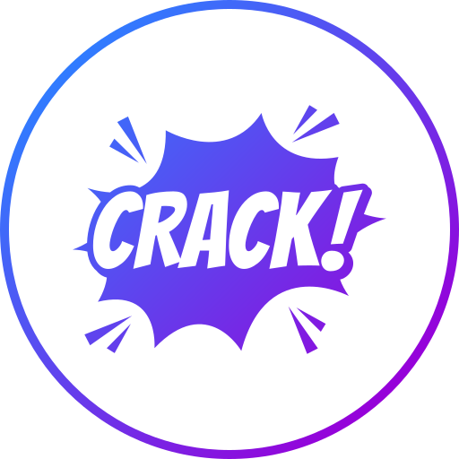 Crack Generic gradient fill icon