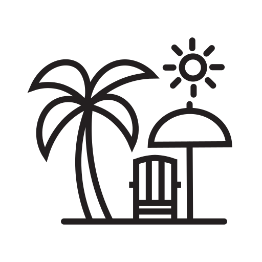 plaża Generic outline ikona