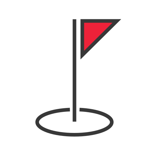 destinazione bandiera Generic color lineal-color icona