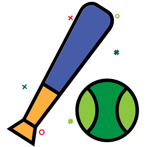 Бейсбол Generic color lineal-color иконка