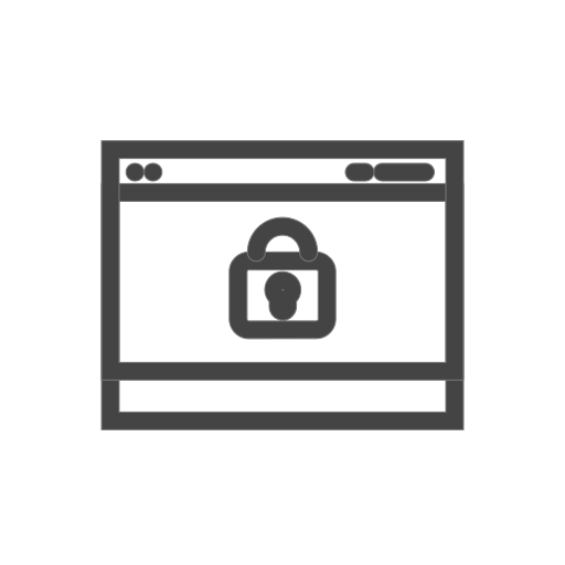 sicurezza sul web Generic outline icona