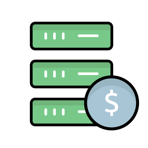 Financial database Generic color lineal-color icon