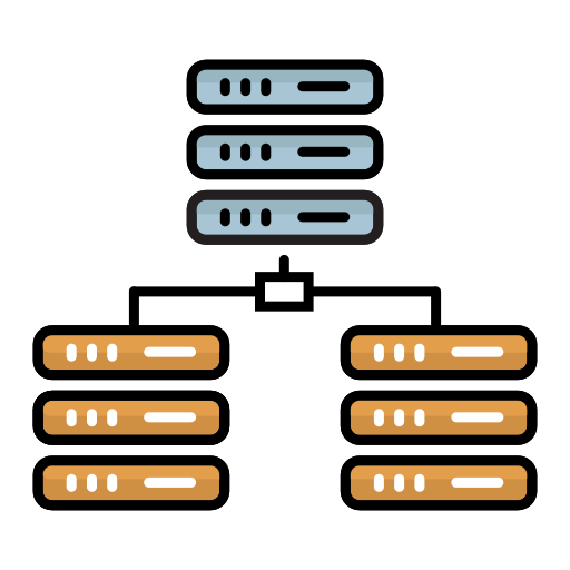 Database Generic color lineal-color icon