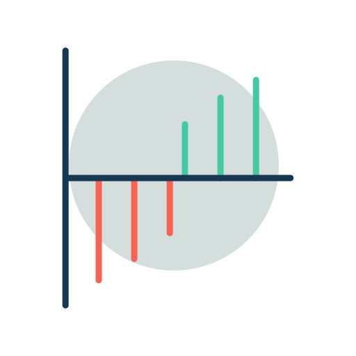 statystyka Generic color lineal-color ikona