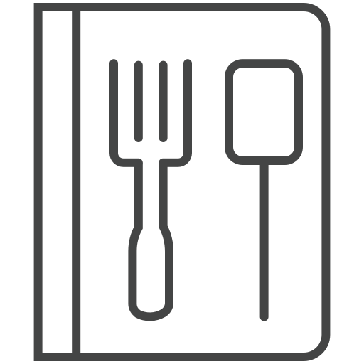 keuken menu Generic outline icoon