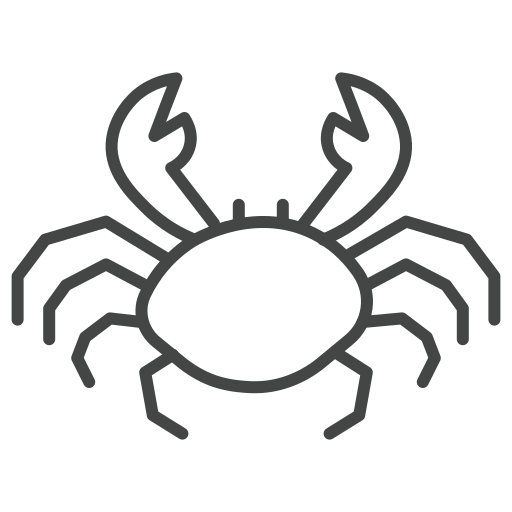Crab Generic outline icon