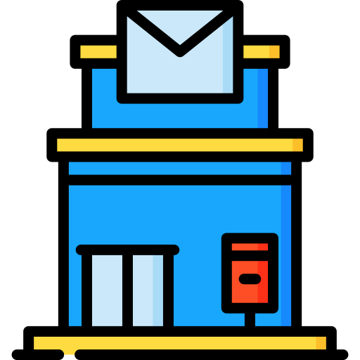 Oficina de correos Special Lineal color icono