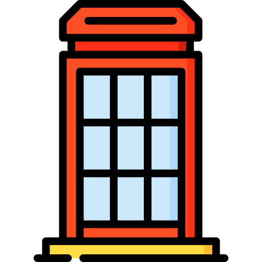 budka telefoniczna Special Lineal color ikona