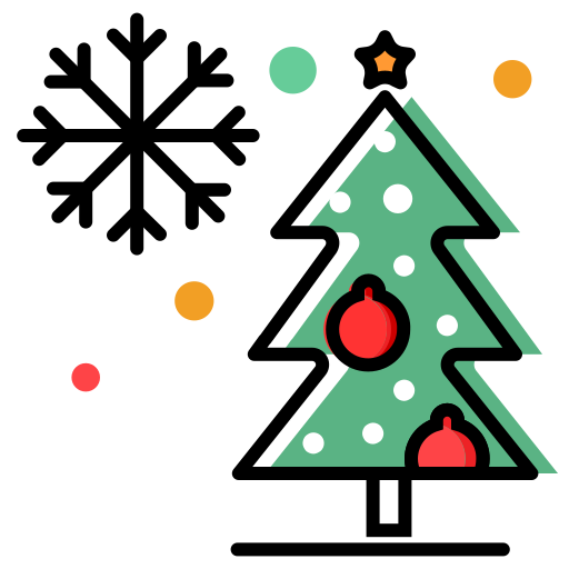 dekoracja świąteczna Generic color lineal-color ikona