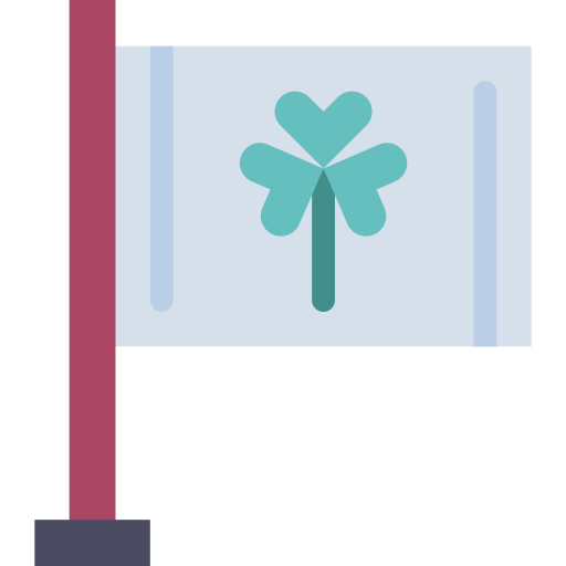 bandera de trébol Generic color fill icono