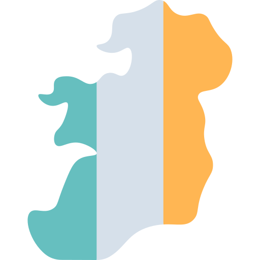 carte de l'irlande Generic color fill Icône