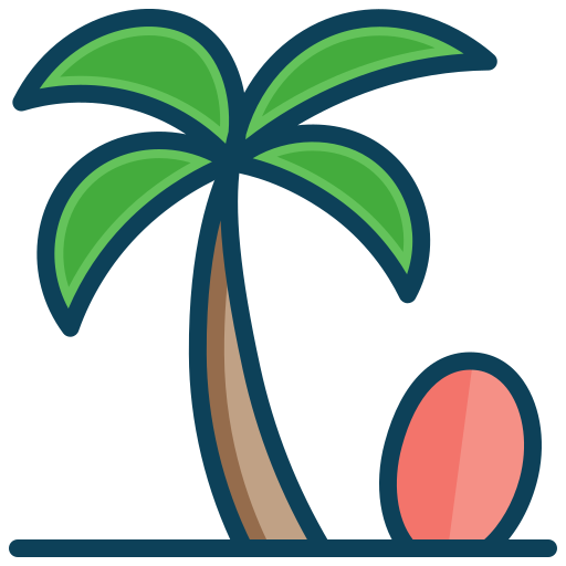 ビーチ Generic color lineal-color icon