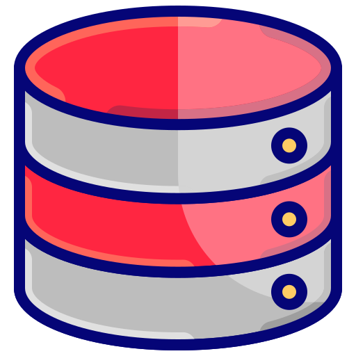 Database Generic color lineal-color icon