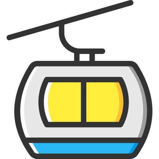 ケーブルカー Generic color lineal-color icon