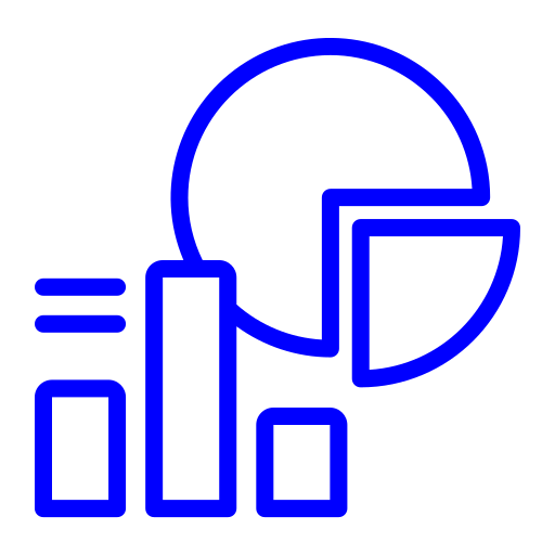 grafico a torta Generic color outline icona