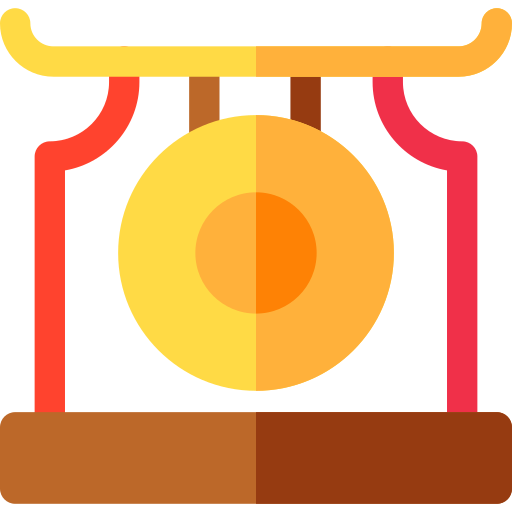 Gong Basic Rounded Flat icono