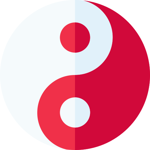 yin yang Basic Rounded Flat icoon