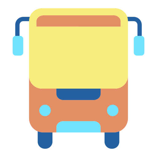 Автобус Icongeek26 Flat иконка