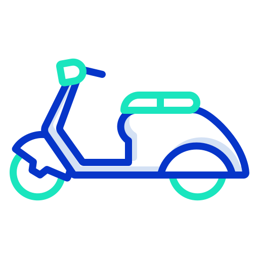 scooter Icongeek26 Outline Colour icona