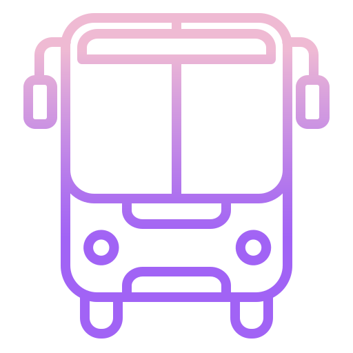 Ônibus Icongeek26 Outline Gradient Ícone