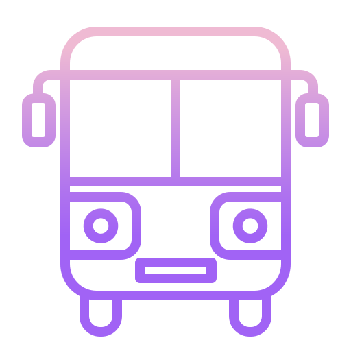 autobus Icongeek26 Outline Gradient icona
