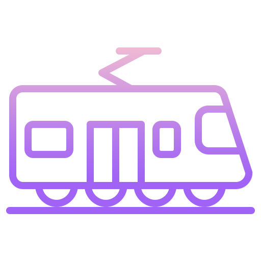 straßenbahn Icongeek26 Outline Gradient icon