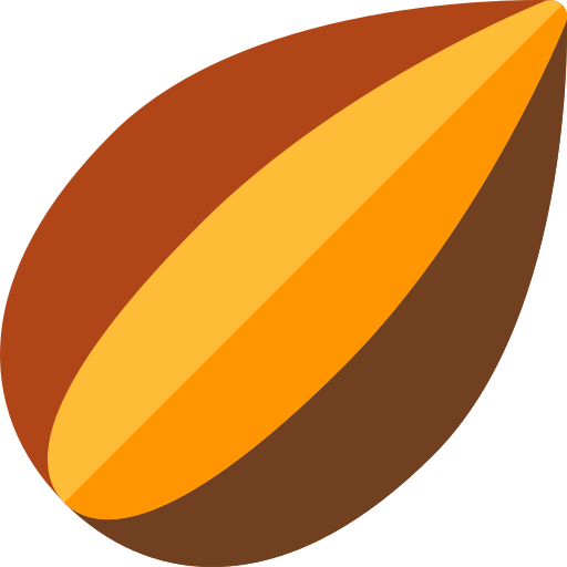 Almond Basic Rounded Flat icon