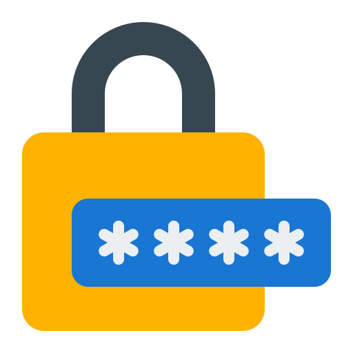 Password protection Generic color fill icon
