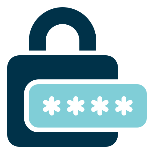 protezione della password Generic color fill icona
