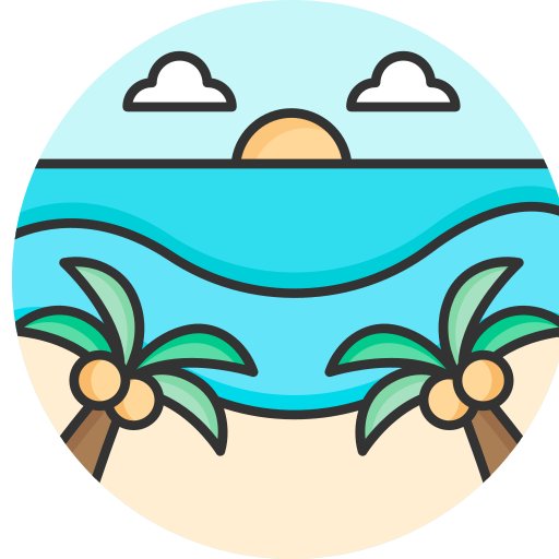 Beach Generic color lineal-color icon
