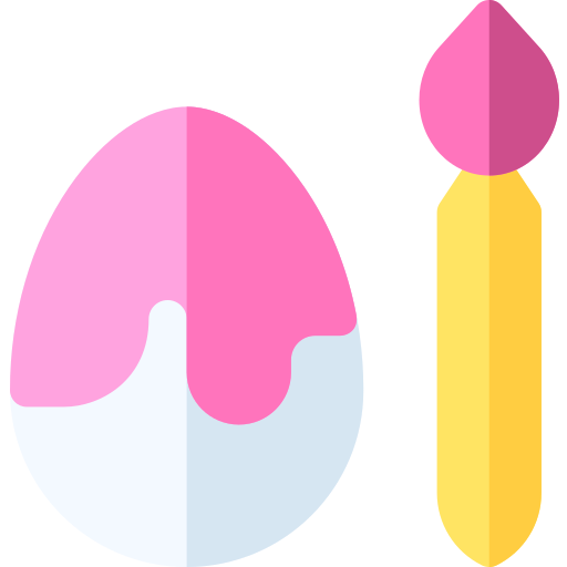 пасхальное яйцо Basic Rounded Flat иконка