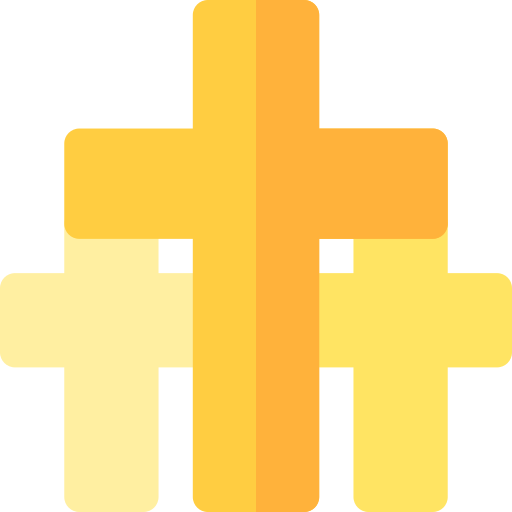 krzyże Basic Rounded Flat ikona