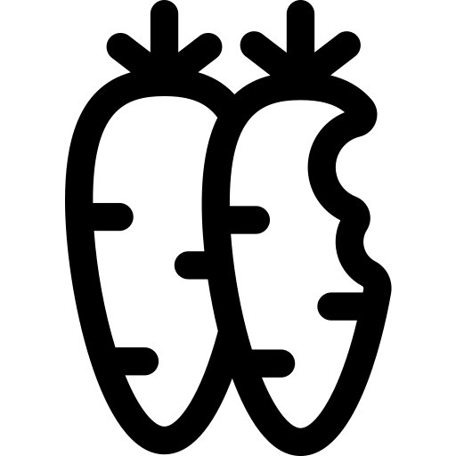 wortels Basic Rounded Lineal icoon