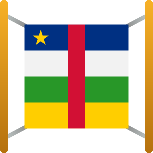 centraal afrikaanse republiek Generic color fill icoon