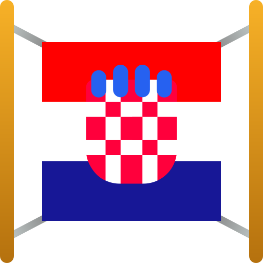 クロアチア Generic color fill icon
