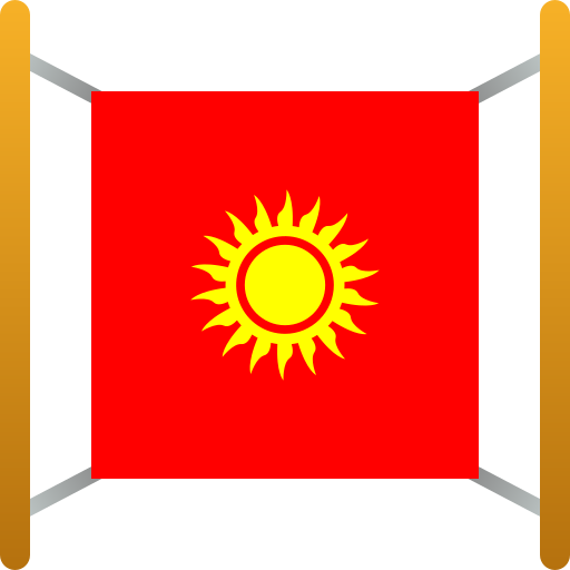 kirghizistan Generic color fill icona