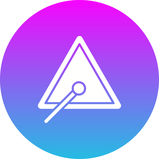 Triangle Generic gradient fill icon