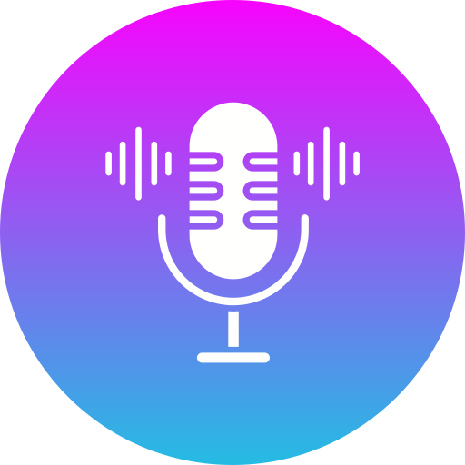 microfoon Generic gradient fill icoon
