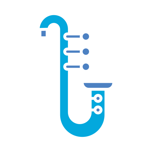 saxofón Generic color fill icono