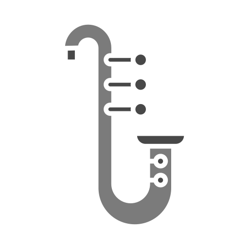 saxofón Generic color fill icono