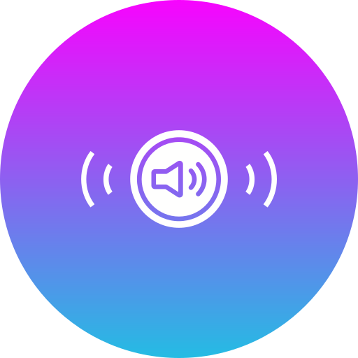 audio Generic gradient fill icoon