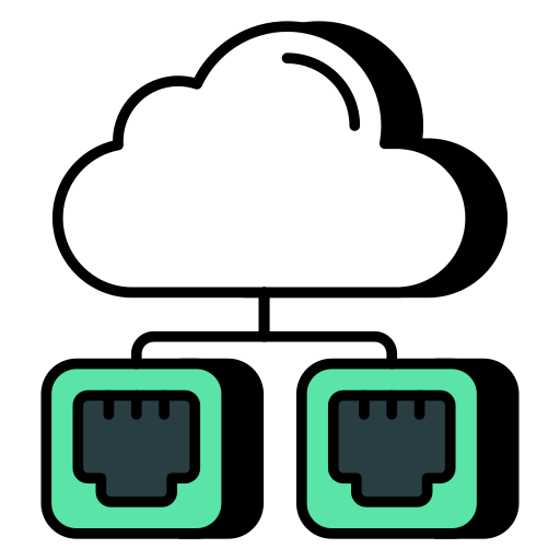 Cloud internet ports Generic Others icon