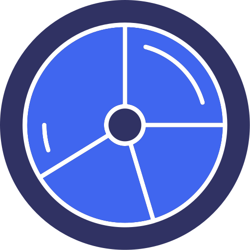 wykres kołowy Generic color fill ikona