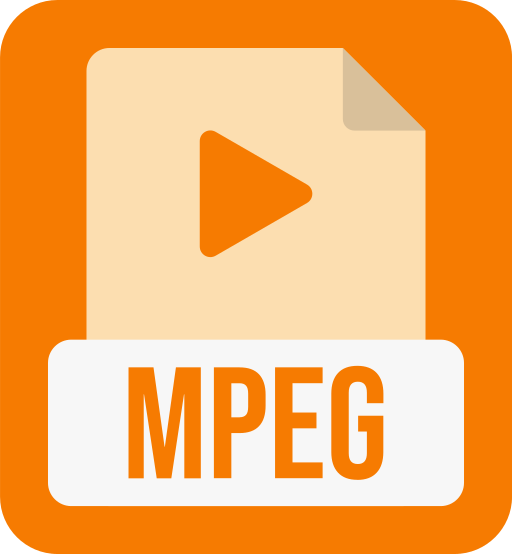 mpeg-videodatei Generic color fill icon
