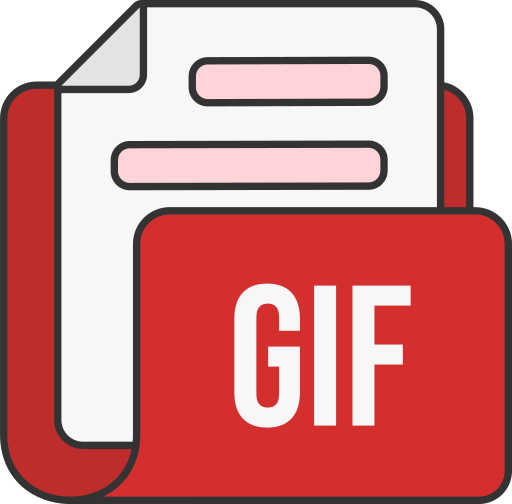 formato file gif Generic color lineal-color icona