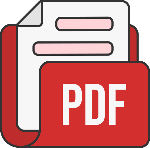 Pdf file format Generic color lineal-color icon