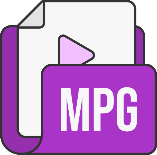 Mpg file format Generic color lineal-color icon